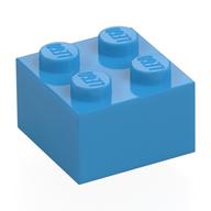 Brick 2 x 2 (Dark Azure)