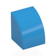 Brick Curved 1 x 1 (Dark Azure)