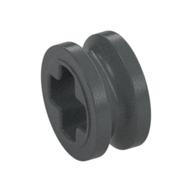 Technic Bush 1/2 Smooth with Axle Hole Semi-Reduced (Dark Bluish Gray)