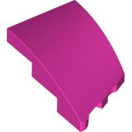 Brick Wedged, Curved 3 x 2 with Stud Notch Left (Dark Pink)