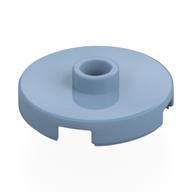 Plate Special Round 2 x 2 with Center Stud (Jumper Plate) (Sand Blue)
