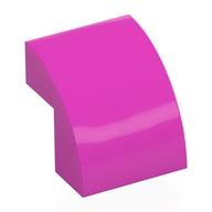 Brick Curved 2 x 2 x 1 2/3 (Dark Pink)