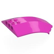 Windscreen 8 x 6 x 2 Curved (Dark Pink)