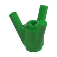Brick Round 1 x 1 with 3 Bars (Bright Green)