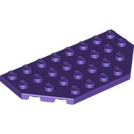 Wedge Plate 4 x 8 Cut Corners (Dark Purple)
