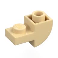 Brick Curved Inverted 1 x 2 with 1 x 1 Cutouts (Tan)
