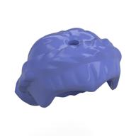 Hair Short with Braid around Sides, Hole On Top (Blue Violet)