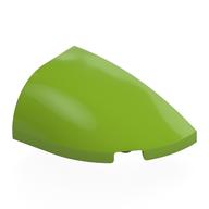 Brick Round, Curved Double 3 x 2 Beveled with Stud Notch Right (Lime)