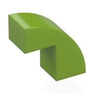 Brick Curved 1 x 2 x 1 2/3 with 1 Cutout (Lime)