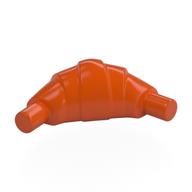 Food Croissant - Flat Ends (Reddish Orange)