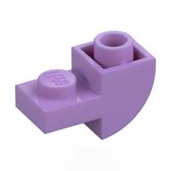 Brick Curved Inverted 1 x 2 with 1 x 1 Cutouts (Medium Lavender)