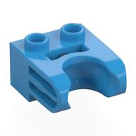 Technic Brick Special 1 x 2 with Ball Socket Wide (Dark Azure)