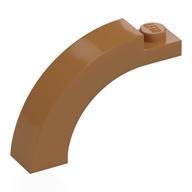 Brick Arch 1 x 4 x 2 1/3 Curved Top (Medium Nougat)