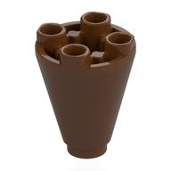 Cone 2 x 2 x 2 Inverted (Reddish Brown)