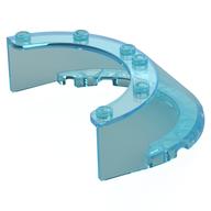 Windscreen Round, Sloped 6 x 8 x 2 (Trans-Light Blue)