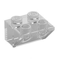 Brick Sloped Inverted 45° 2 x 2 [No Bottom Pin, Bar-sized Stud Holes] (Trans-Clear)