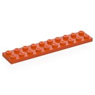 Plate 2 x 10 (Reddish Orange)