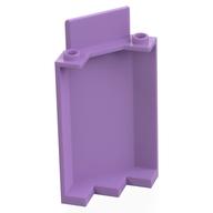 Panel 3 x 3 x 6 Corner Wall without Bottom Indentations (Medium Lavender)