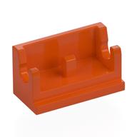 Hinge Brick 1 x 2 Base (Reddish Orange)