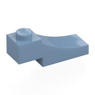Brick Curved, 3 x 1 with 1/3 Inverted Cutout (Sand Blue)