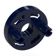 Rotation Joint Socket with 2 Pins (Dark Blue)