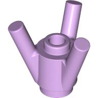 Brick Round 1 x 1 with 3 Bars (Lavender)