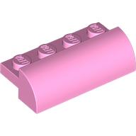Brick Curved 2 x 4 x 1 (Bright Pink)