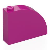 Brick Curved 1 x 4 x 2 2/3 (Magenta)