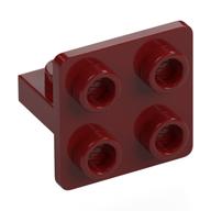 Bracket 1 x 2 - 2 x 2 Centered (Dark Red)
