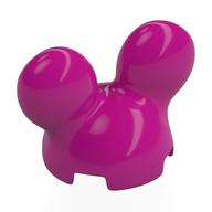 Brick Round, 2 x 2 x 2 with Mickey Mouse Ears (Magenta)