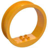 Duplo Ring with 2 x 2 Internal Studs (Bright Light Orange)