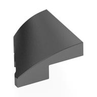 Brick Wedged, Curved 2 x 2 with Stud Notch Right (Metallic Silver)