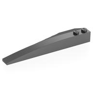 Brick Wedged, Curved 10 x 3 Right (Metallic Silver)