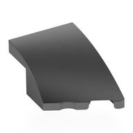 Brick Wedged, Curved 3 x 2 with Stud Notch Right (Metallic Silver)