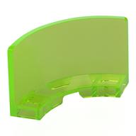 Panel 3 x 3 x 2 Quarter Round (Trans-Bright Green)