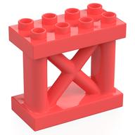Duplo Support 2 x 4 x 3, Girder (Coral)