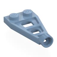 Plate Special 1 x 2 with Long Stud Receptacle (Space Wing) (Sand Blue)