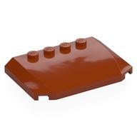 Brick Wedged, Curved Triple 4 x 6 x 2/3 with 4 Studs (Dark Orange)