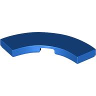 Tile 3 x 3 Curved, Macaroni (Blue)
