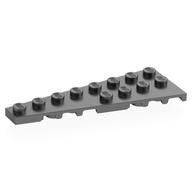 Wedge Plate 8 x 3, 8° Left (Metallic Silver)