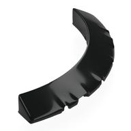 Brick Round, Sloped 30° 6 x 6 x 2/3 Corner (Black)
