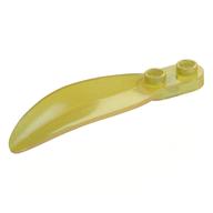Plant, Leaf 2 x 6 x 1 with 2 Studs (Opal Trans-Yellow)