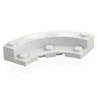 Brick Round Corner 5 x 5 Macaroni with 1/3 Inner Side (White)