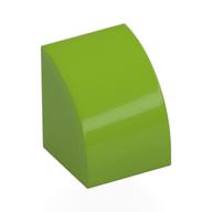 Brick Curved 1 x 1 (Lime)