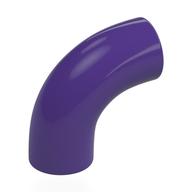 Brick Round 1 x 1 diameter Tube with 90 Degree Elbow (2 x 2 x 1) and Axle Holes (Crossholes) at each end (Dark Purple)
