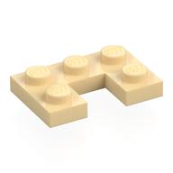 Plate 2 x 3 with 1 x 1 Cutout (Tan)