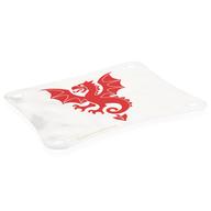 Sail, 9 x 12 with 4 Holes in White with Red Griffin Print (White)