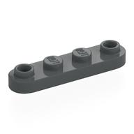 Plate Special 1 x 4 Rounded with 2 Open Studs (Dark Bluish Gray)