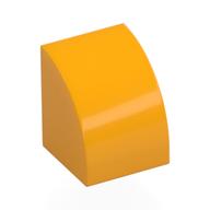Brick Curved 1 x 1 (Bright Light Orange)