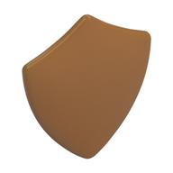 Shield Triangular with Spiked Top [Plain] (Medium Nougat)